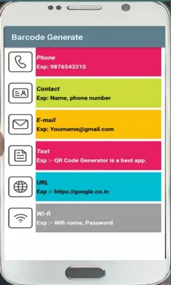 QR code Scanner & Barcode Generator android App screenshot 1